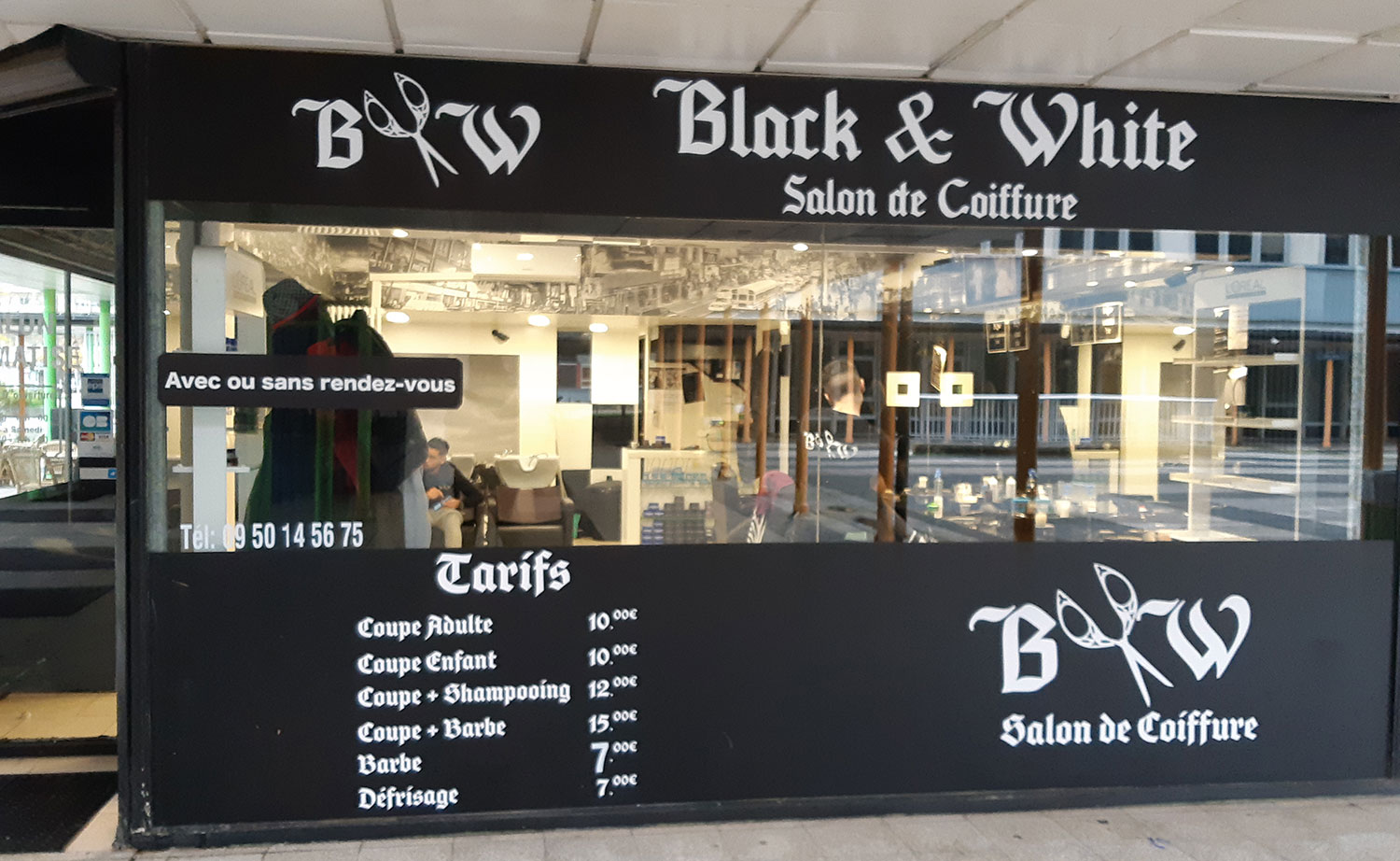 Black and White Coiffure